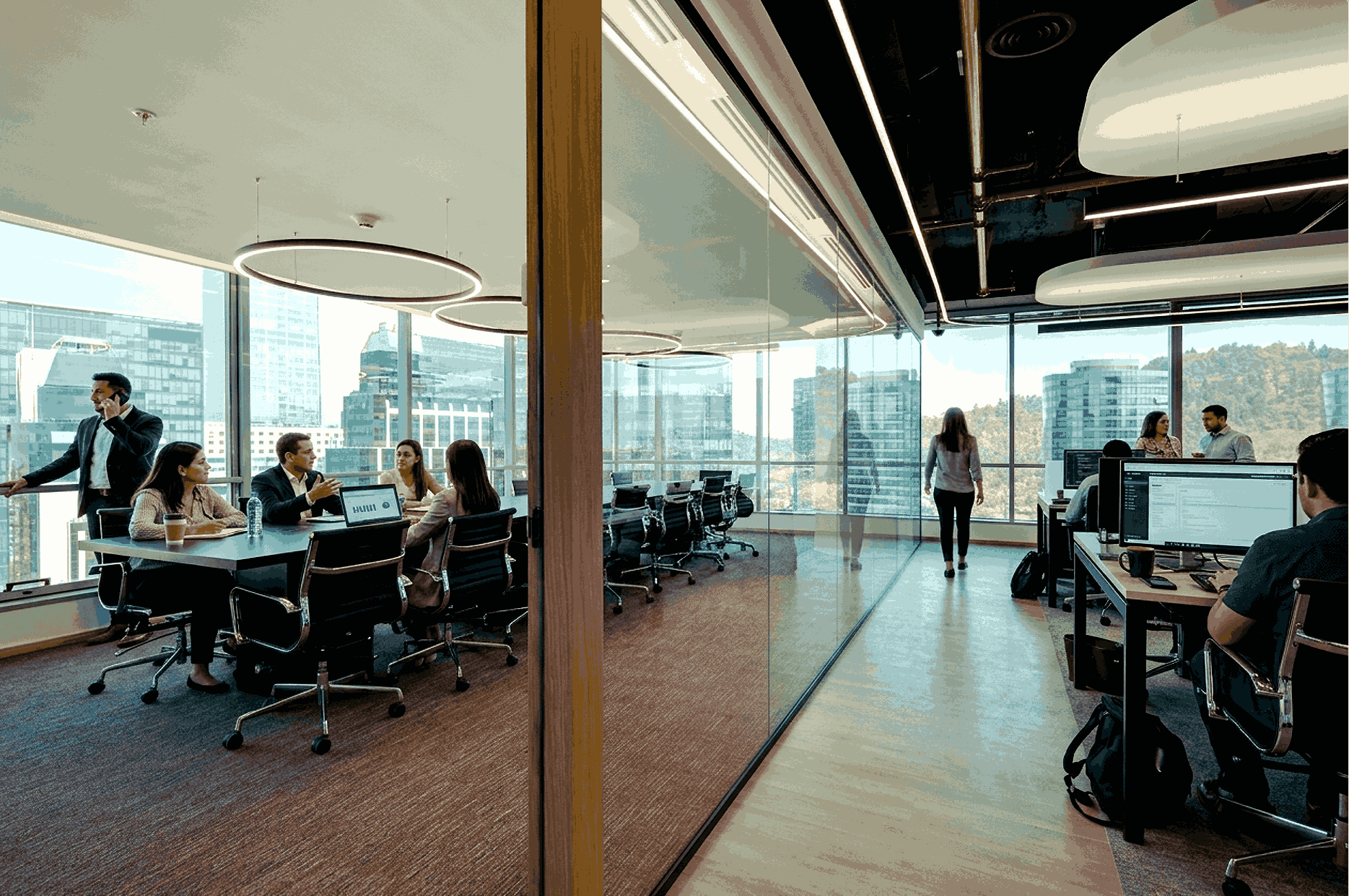 Remodelación de oficinas corporativas — workplace design Kintu Spaces